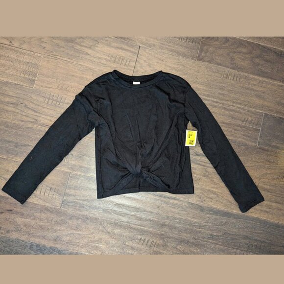 *3 FOR $9* NEW Nordstrom long sleeve Twist Front Solid T-shirt Top Shirt M 8/10 - Picture 3 of 3
